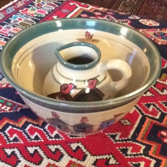 HandPainted Bowl & Creamer Set - Picture 7 of 7